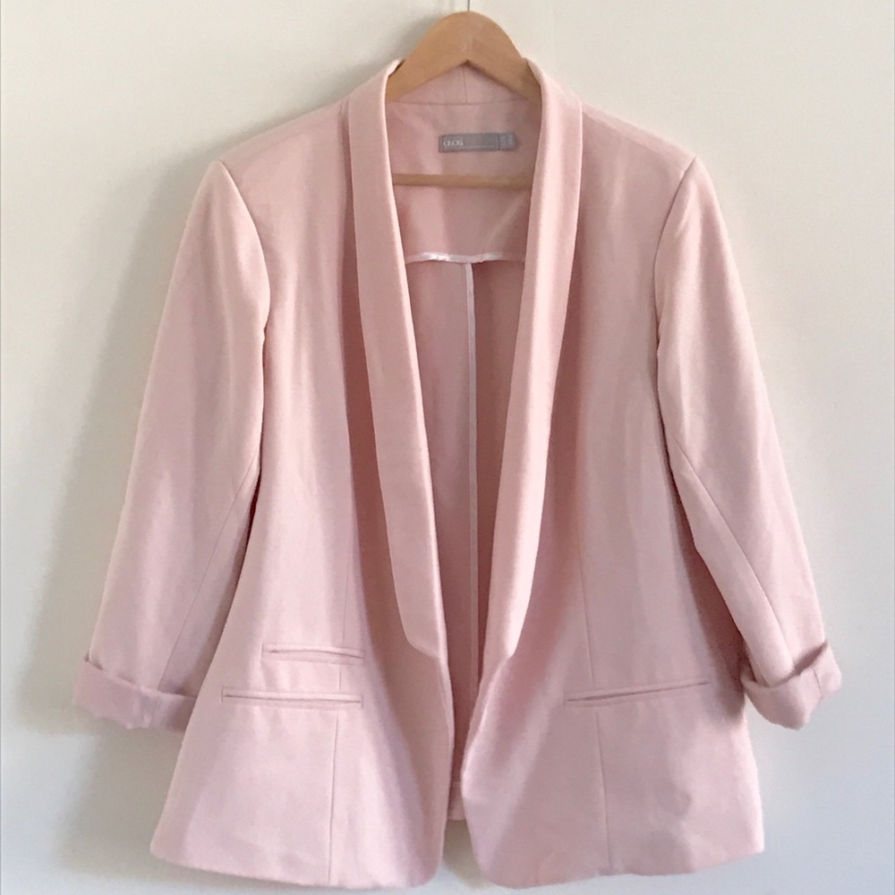 ASOS Curve | Pink crepe blazer | US 14